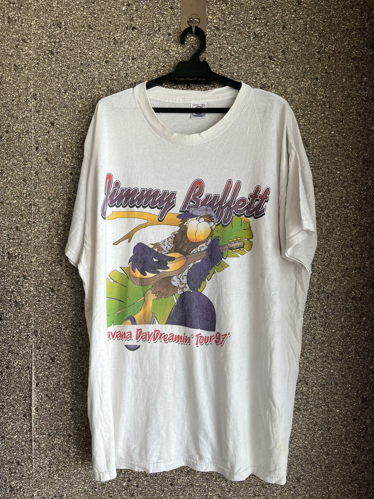 image of Band Tees x Vintage Jimmy Buffet Ft22 in White, Men's (Size XL)