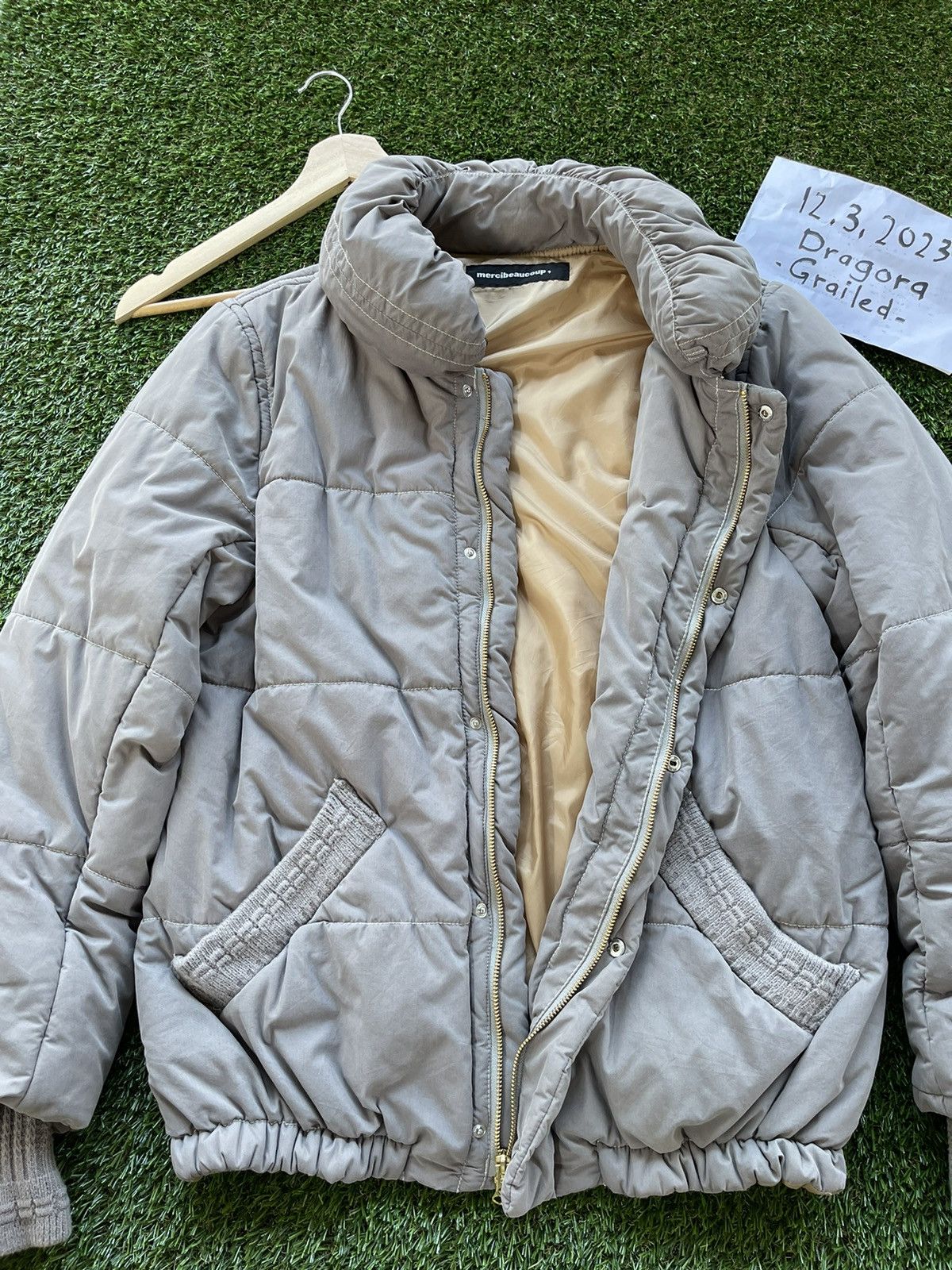 Issey Miyake × Japanese Brand × mercibeaucoup 🔥Eri Utsugi Mercibeaucoupe Puffer Big Collar Jacket Size US M / EU 48-50 / 2 - 4 Thumbnail