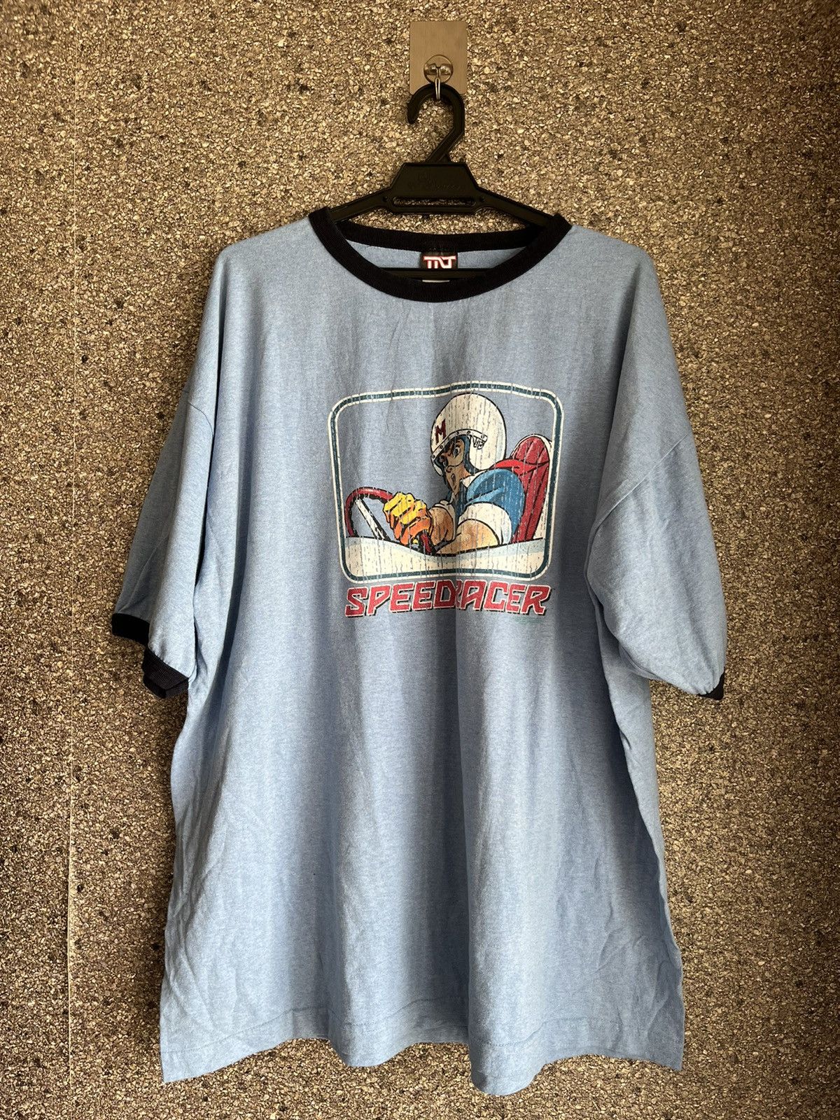 image of Vintage Speed Racer Ft22 in Light Blue, Men's (Size 2XL)