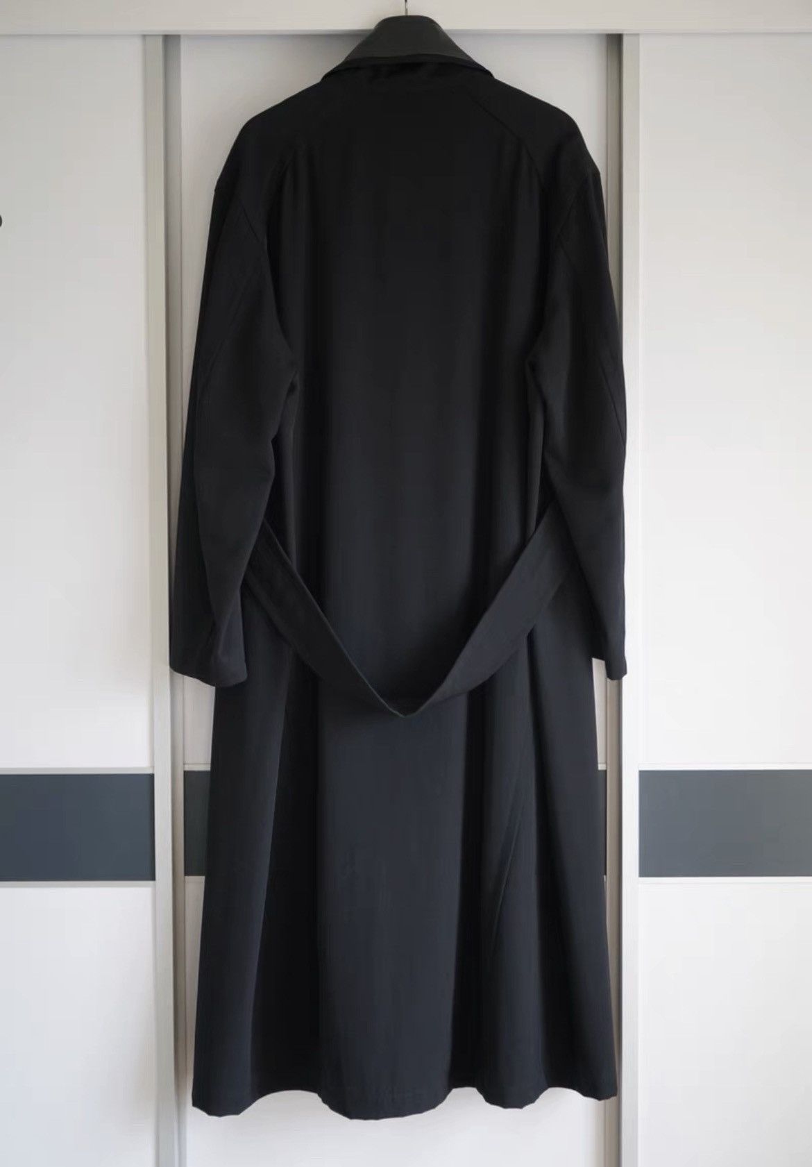 Yohji Yamamoto Yohji Yamamoto 96aw Leather Collar Coat Size US M / EU 48-50 / 2 - 2 Thumbnail