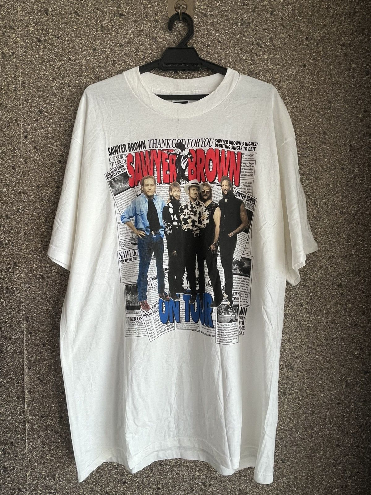 image of Vintage Sawyer Brown Ft22 in White, Men's (Size XL)