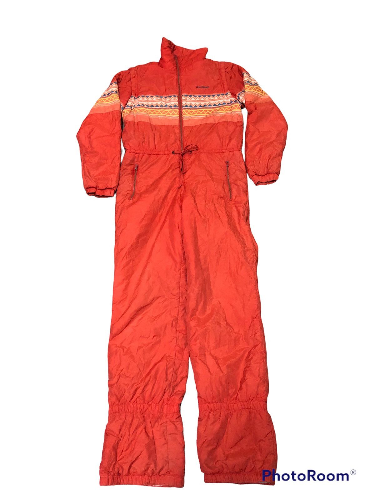 image of Italian Designers x Ski Anzi Besson Skit Winter Session in Orange, Men's (Size Small)