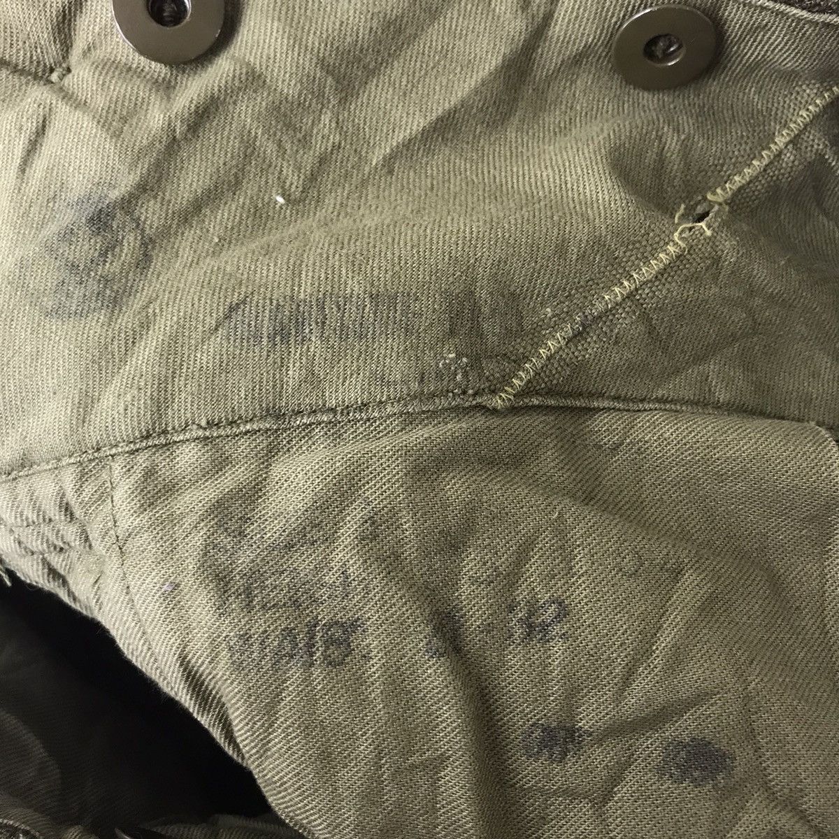 Vintage Vintage 60s MILITARY ARMY Wool Army Fatique Utility Heavy Size US 30 / EU 46 - 4 Thumbnail
