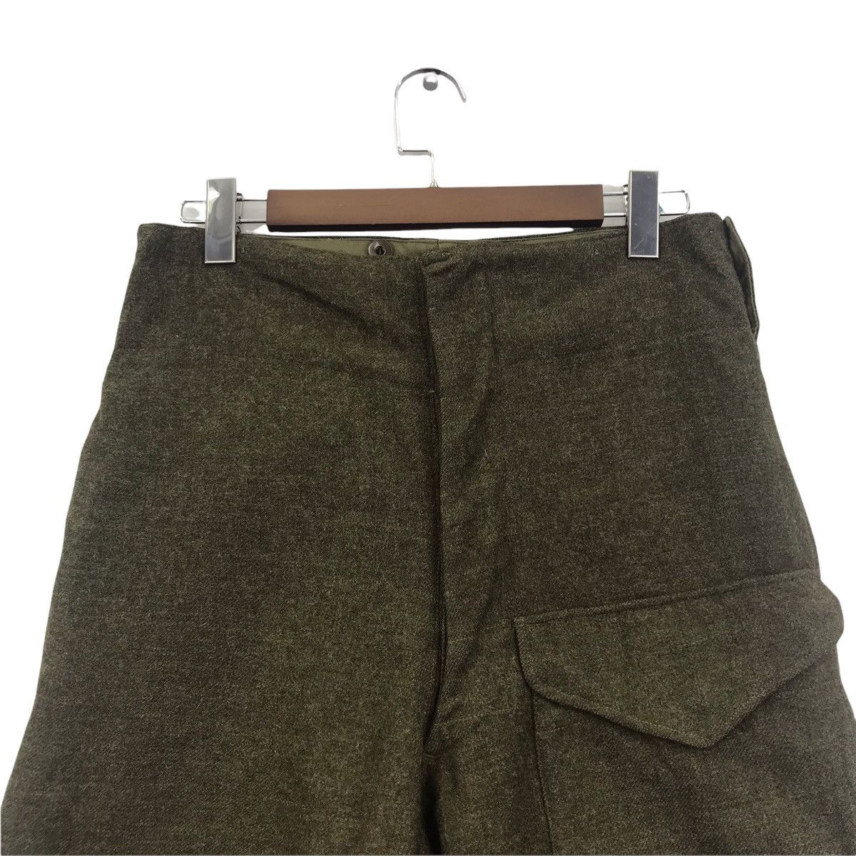 Vintage Vintage 60s MILITARY ARMY Wool Army Fatique Utility Heavy Size US 30 / EU 46 - 2 Thumbnail