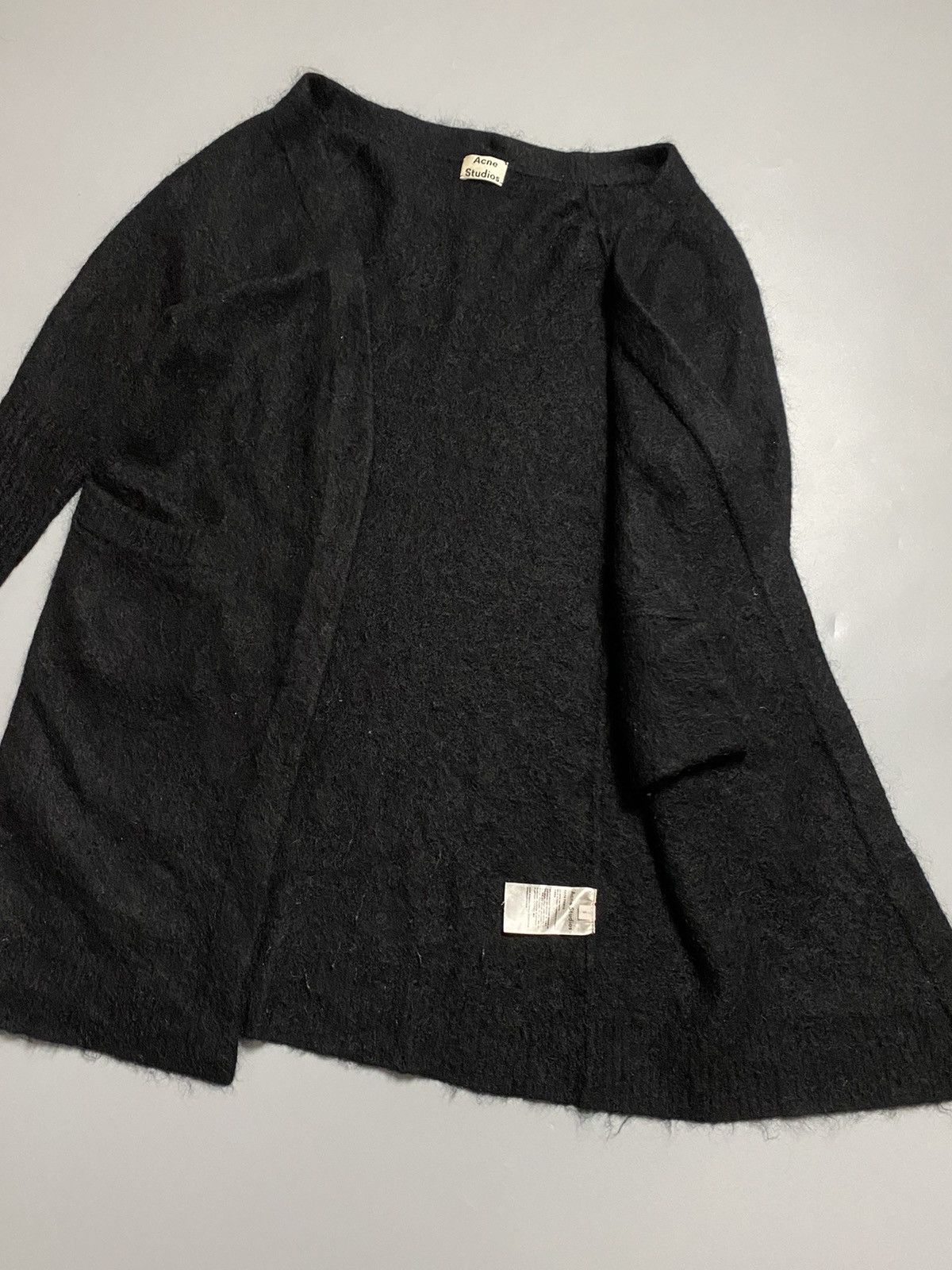 Acne Studios Acne Studios vintage black kidmohair wool cardigan Size US S / EU 44-46 / 1 - 7 Thumbnail