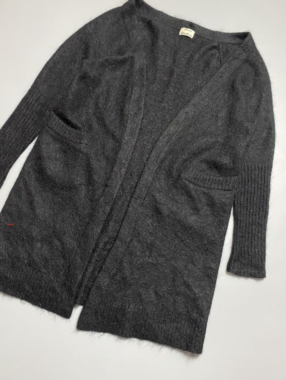 Acne Studios Acne Studios vintage black kidmohair wool cardigan Size US S / EU 44-46 / 1 - 9 Thumbnail
