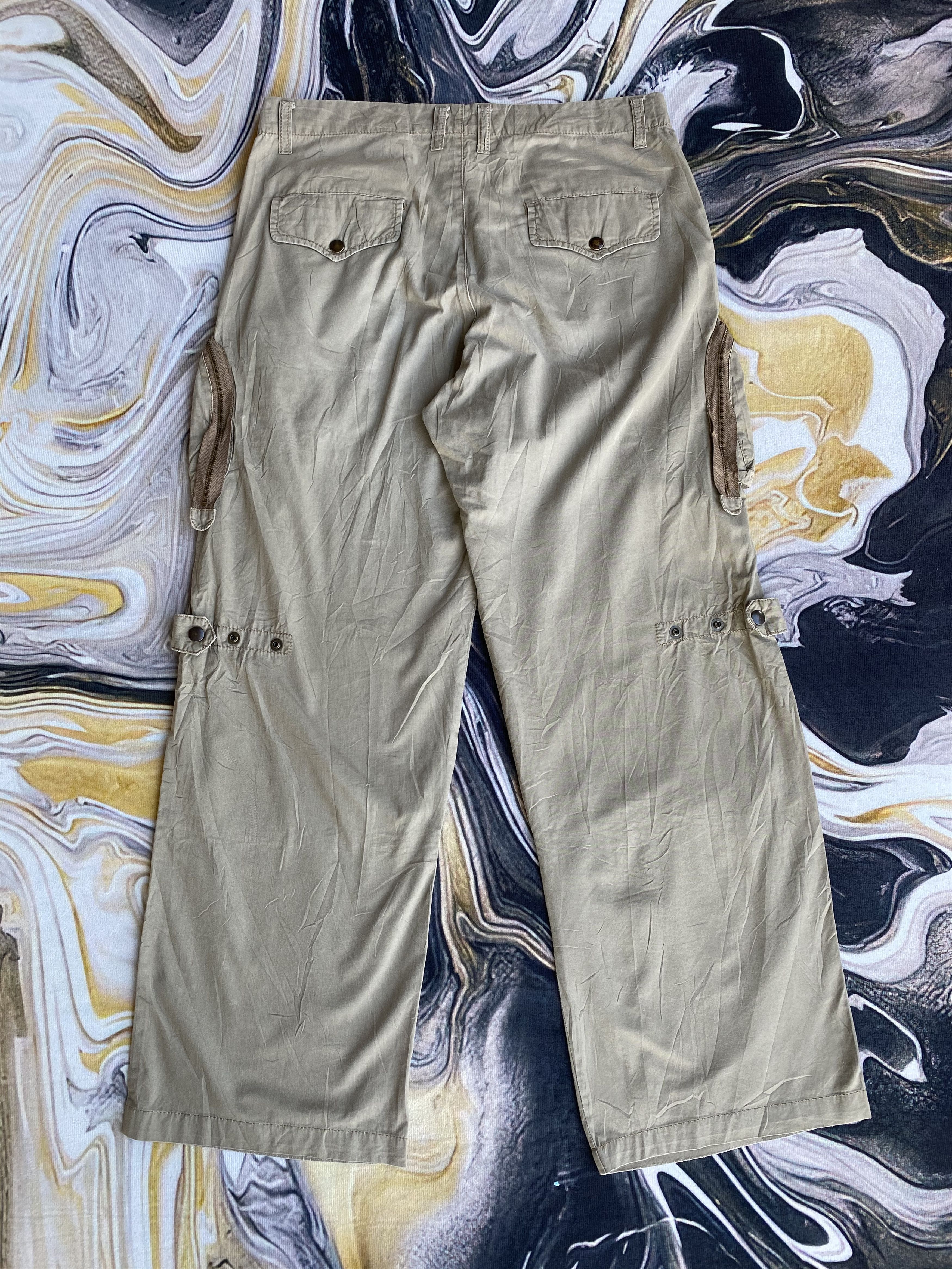 Japanese Brand RARE🔥Baggy Tete Homme Cargo Pants Multi Pocket Bondage Size US 34 / EU 50 - 2 Thumbnail