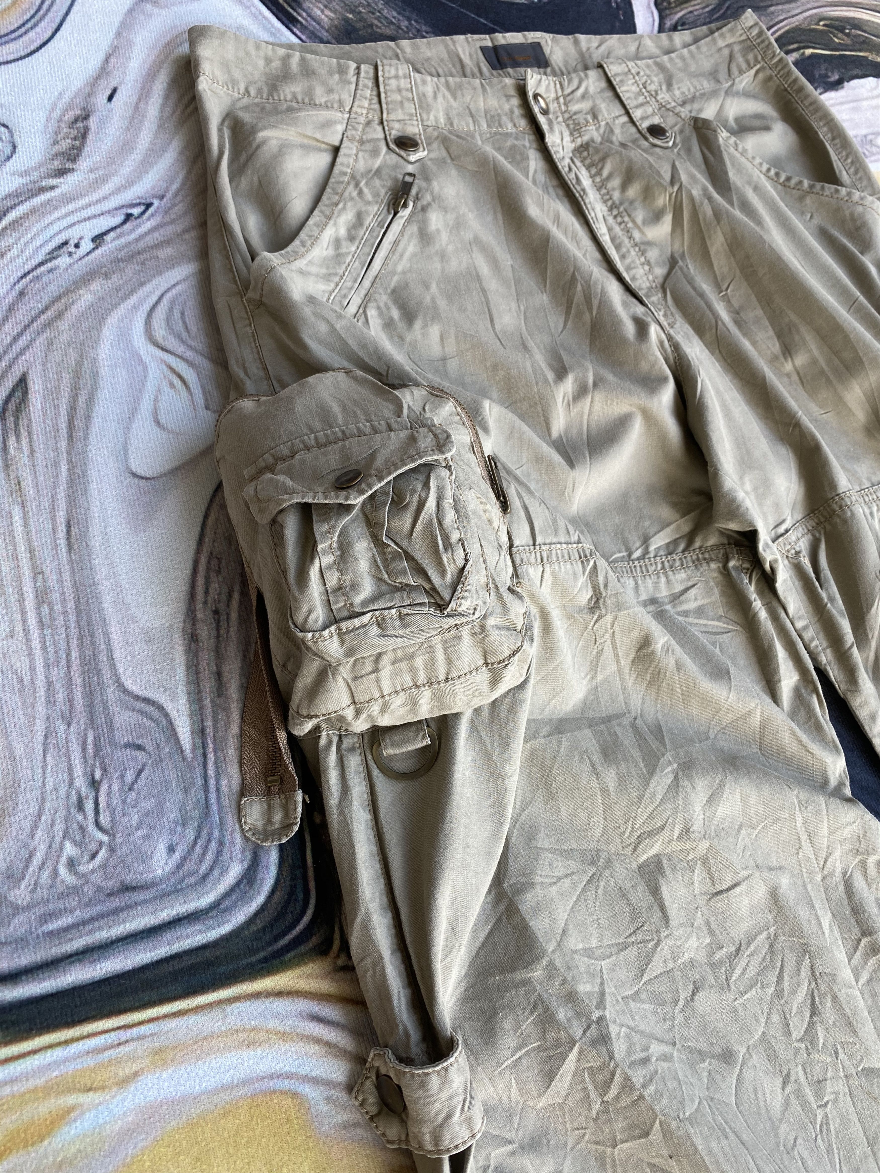 Japanese Brand RARE🔥Baggy Tete Homme Cargo Pants Multi Pocket Bondage Size US 34 / EU 50 - 4 Thumbnail