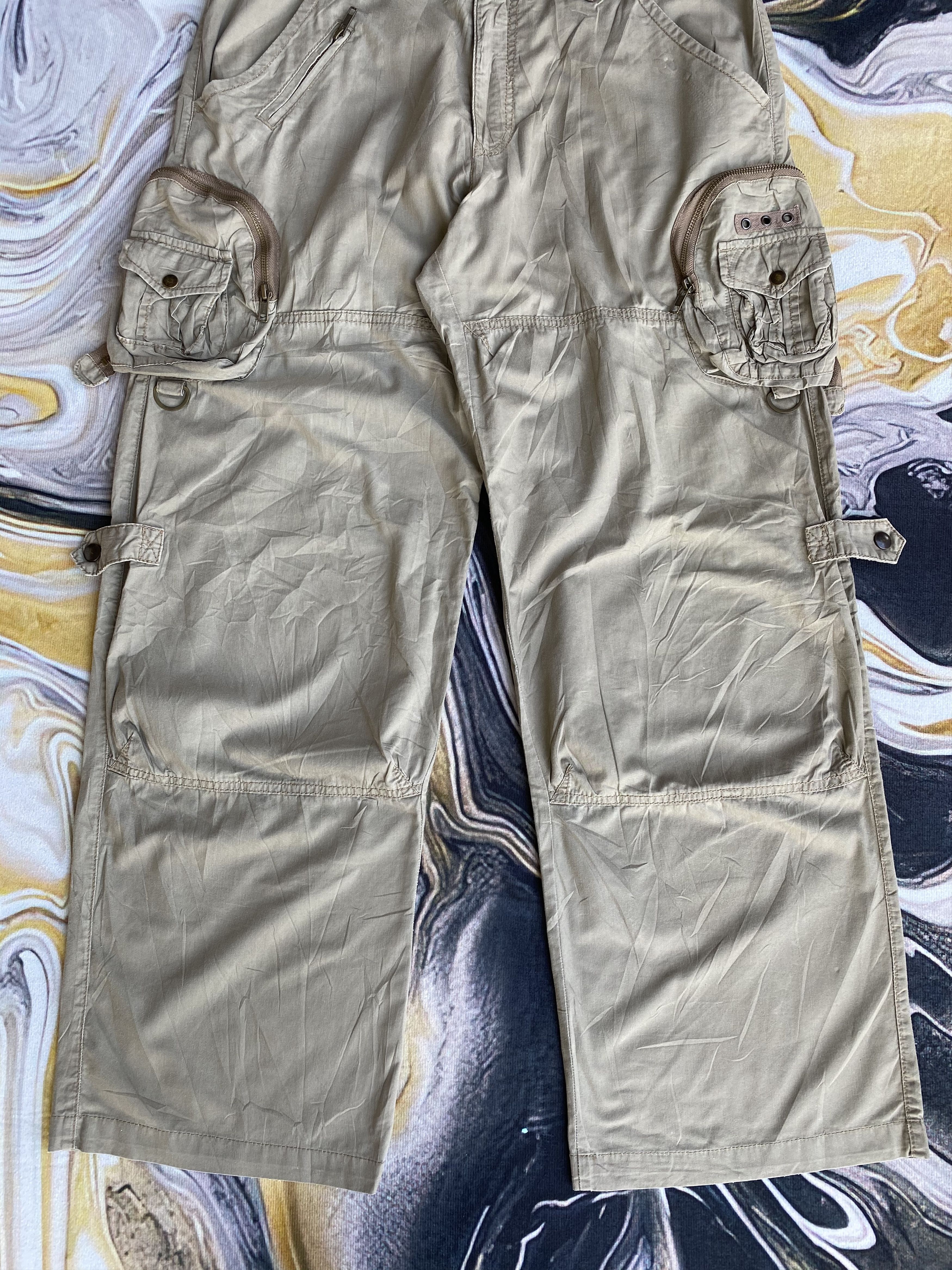 Japanese Brand RARE🔥Baggy Tete Homme Cargo Pants Multi Pocket Bondage Size US 34 / EU 50 - 11 Thumbnail