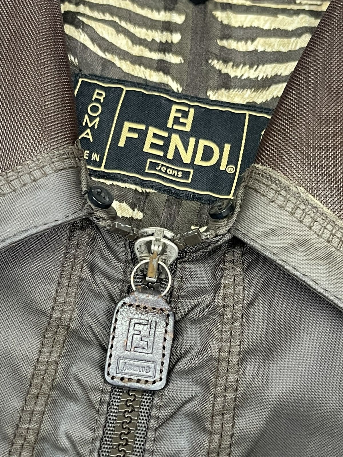 Fendi VINTAGE FENDI DISTRESSED WAXED JACKET Size US S / EU 44-46 / 1 - 13 Thumbnail