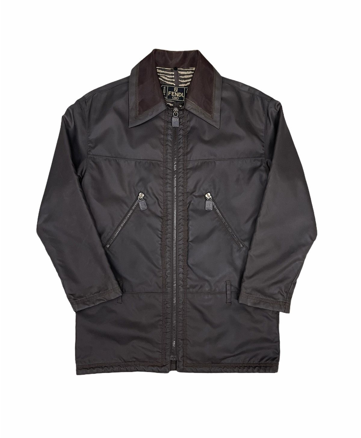Fendi VINTAGE FENDI DISTRESSED WAXED JACKET Size US S / EU 44-46 / 1 - 1 Thumbnail