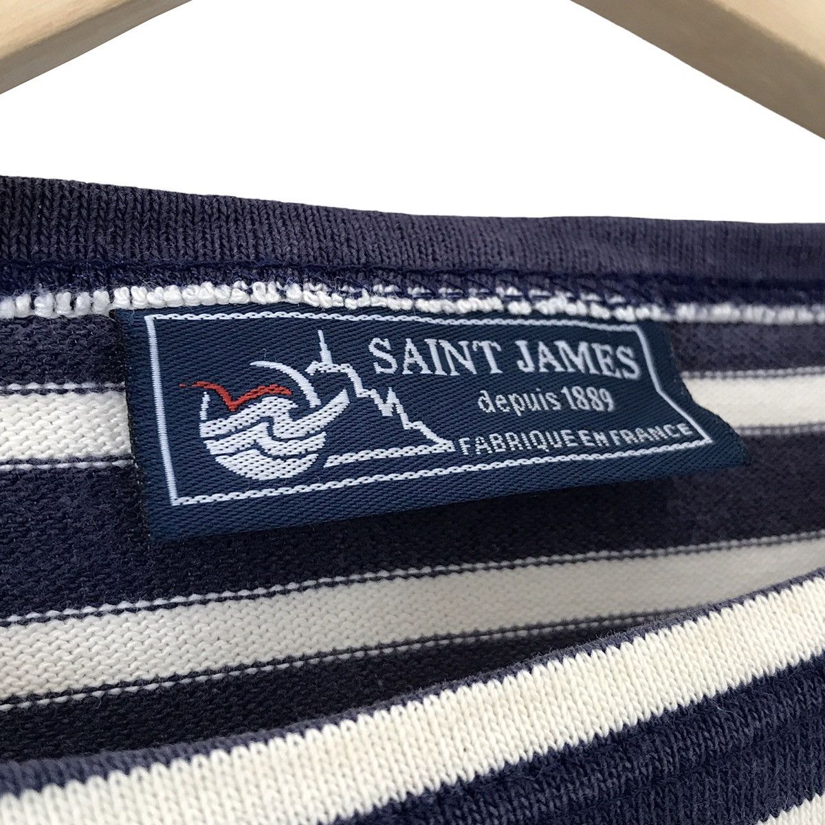 Ivy Crew × Saint James × Vintage Authentic Vintage Saint James France Navy White Ivy Tee Size US S / EU 44-46 / 1 - 6 Thumbnail