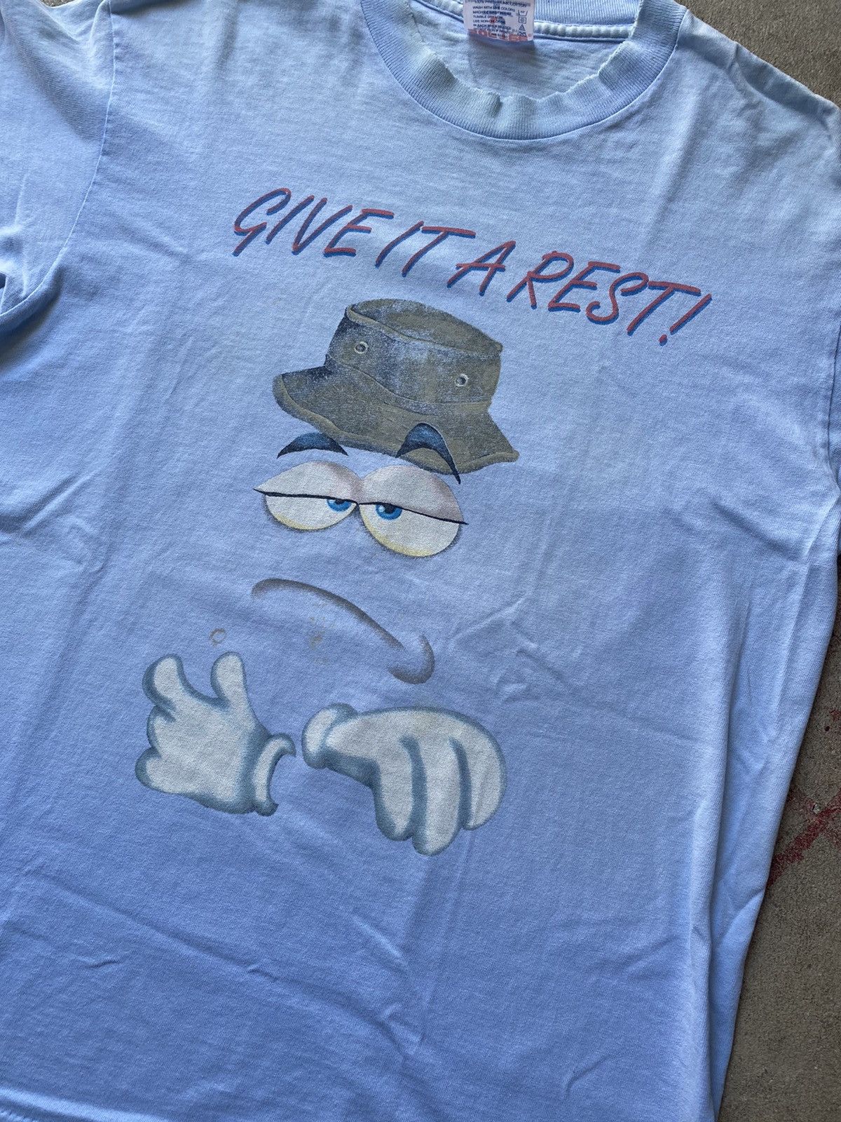 Vintage vintage 90s “give it a rest” humor tee Size US M / EU 48-50 / 2 - 2 Thumbnail
