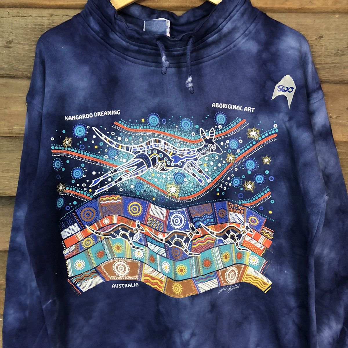 KangaROOS Kangaroo Dreaming Art Australia Tie Dye Sweatshirt #5620 Size US S / EU 44-46 / 1 - 6 Thumbnail