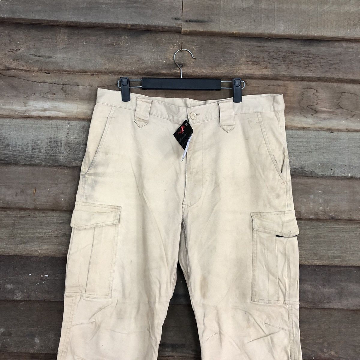 Japanese Brand Japan Brown Multipocket Tactical Cargo Pants #4886 Size US 36 / EU 52 - 2 Thumbnail