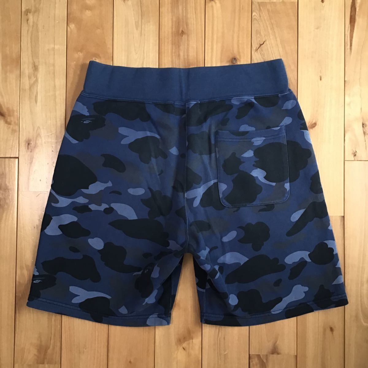 Bape BAPE Blue camo sweat shorts a bathing ape ★size M Size US 32 / EU 48 - 2 Thumbnail
