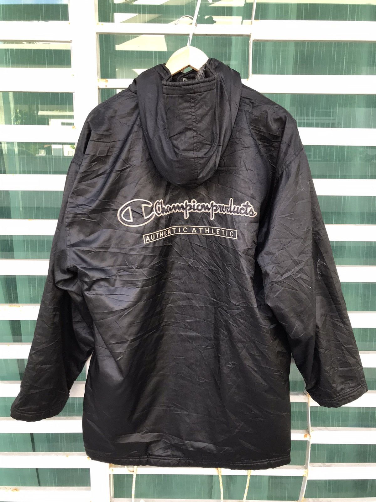 Champion Vintage champion spell out big logo raincoat Size US L / EU 52-54 / 3 - 8 Thumbnail