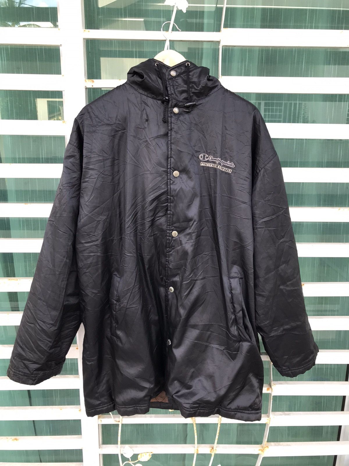 Champion Vintage champion spell out big logo raincoat Size US L / EU 52-54 / 3 - 4 Thumbnail