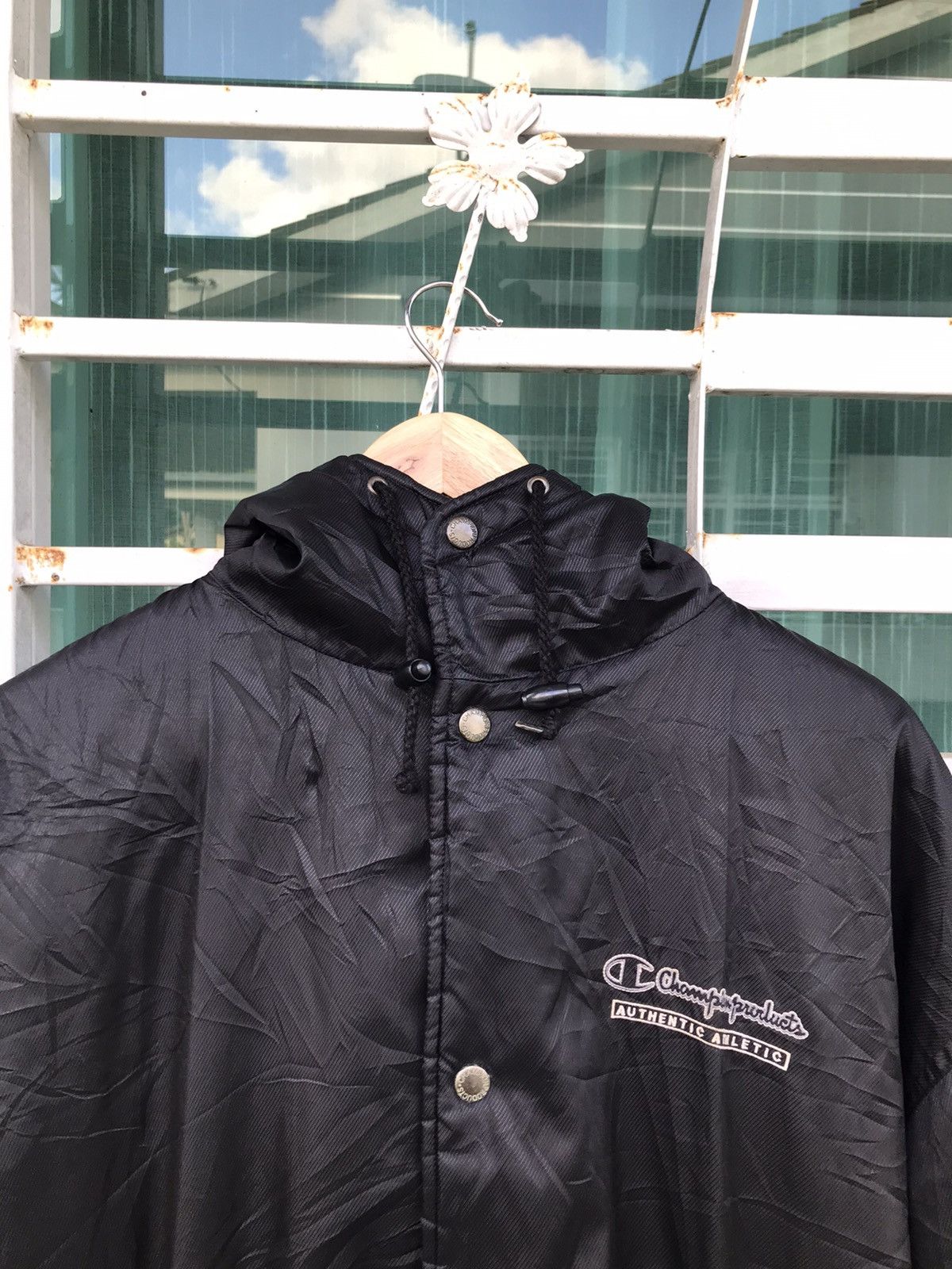Champion Vintage champion spell out big logo raincoat Size US L / EU 52-54 / 3 - 5 Thumbnail