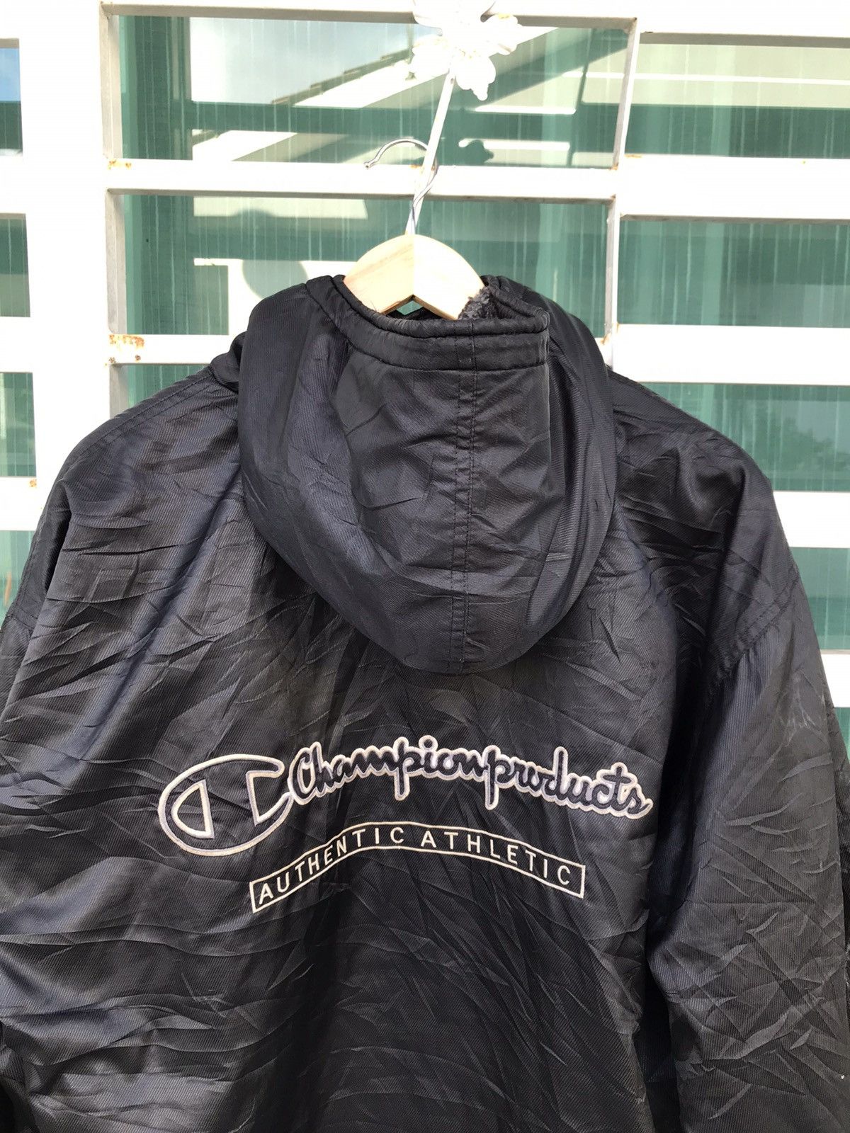 Champion Vintage champion spell out big logo raincoat Size US L / EU 52-54 / 3 - 10 Thumbnail