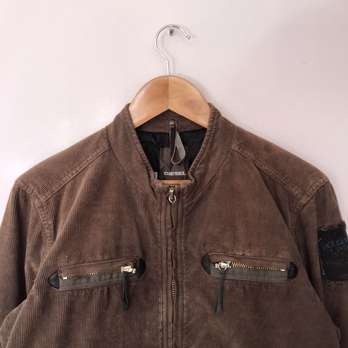 Diesel × Vintage VINTAGE DIESEL CORDLESS BROWN FADED JACKET Size US M / EU 48-50 / 2 - 2 Thumbnail