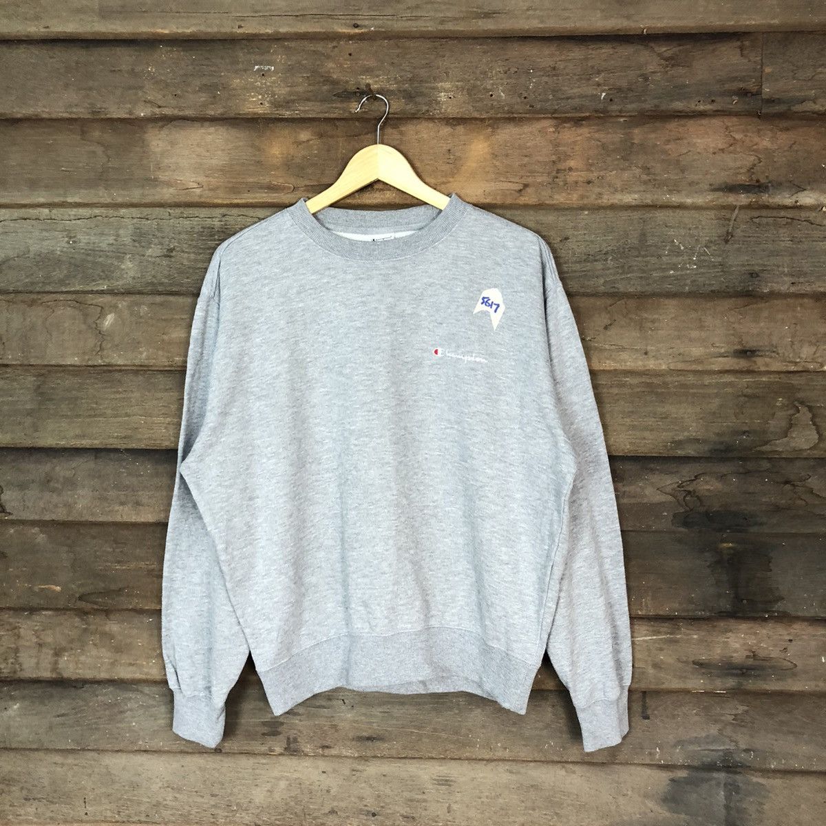 Champion Champion vintage plain Grey Sweatshirt #5617 Size US L / EU 52-54 / 3 - 1 Thumbnail