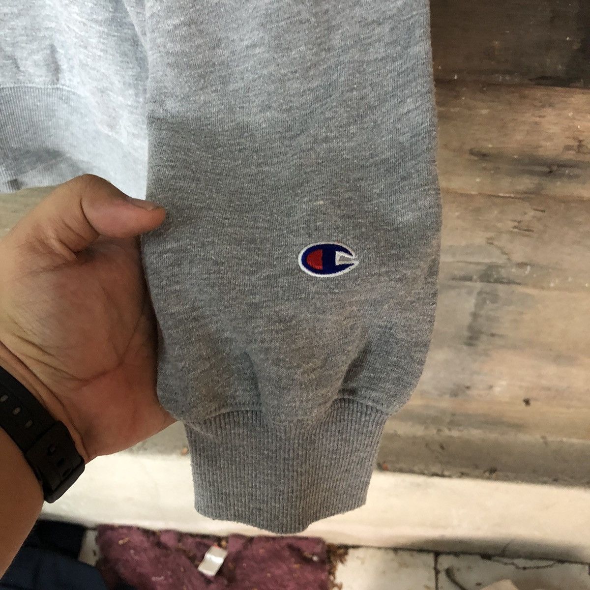 Champion Champion vintage plain Grey Sweatshirt #5617 Size US L / EU 52-54 / 3 - 7 Thumbnail