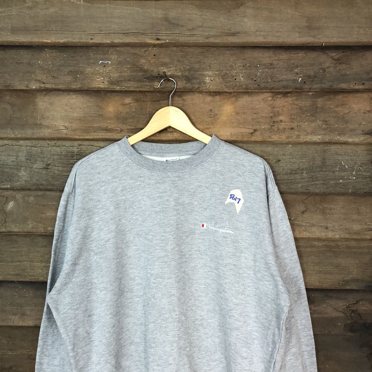 Champion Champion vintage plain Grey Sweatshirt #5617 Size US L / EU 52-54 / 3 - 2 Thumbnail