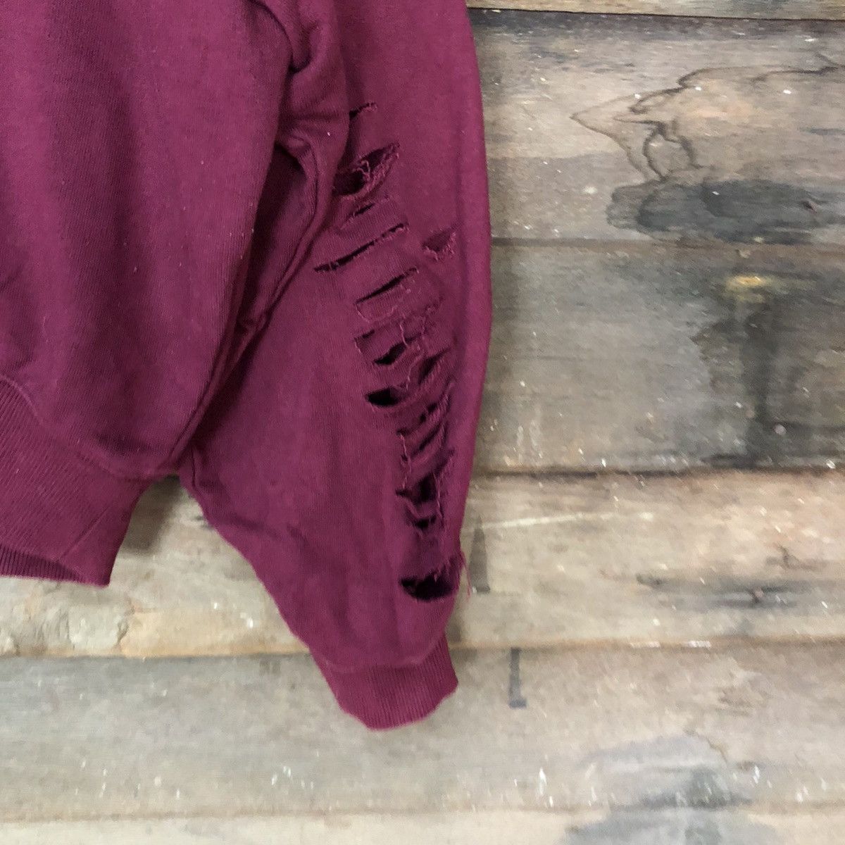 Japanese Brand Browny Distressed Maroon Sweatshirt #3271 Size US M / EU 48-50 / 2 - 4 Thumbnail