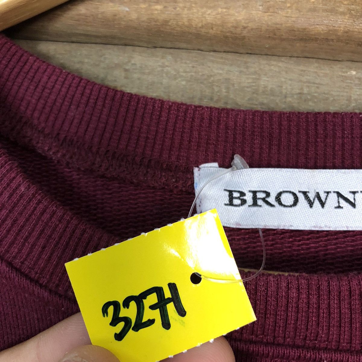 Japanese Brand Browny Distressed Maroon Sweatshirt #3271 Size US M / EU 48-50 / 2 - 11 Thumbnail