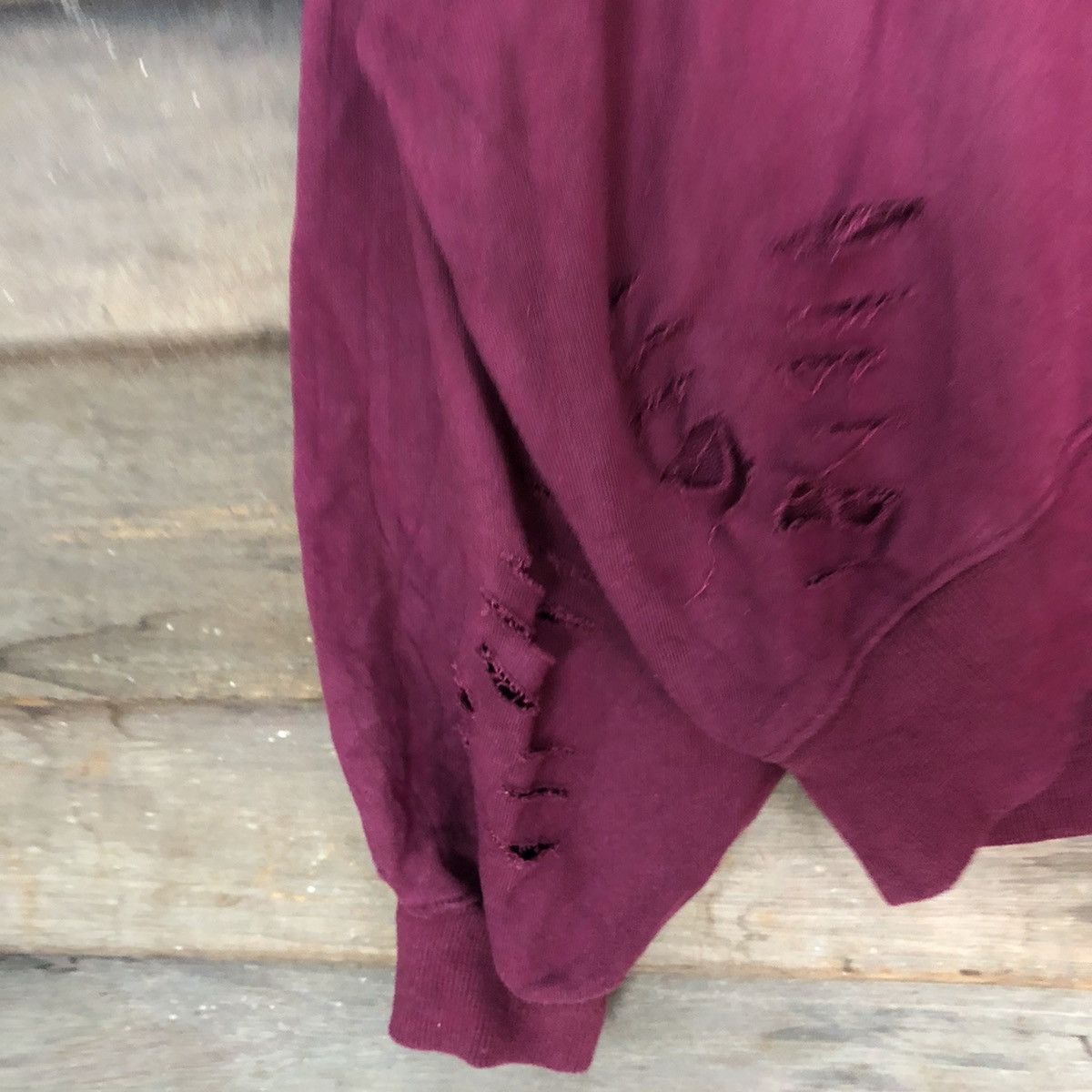 Japanese Brand Browny Distressed Maroon Sweatshirt #3271 Size US M / EU 48-50 / 2 - 6 Thumbnail