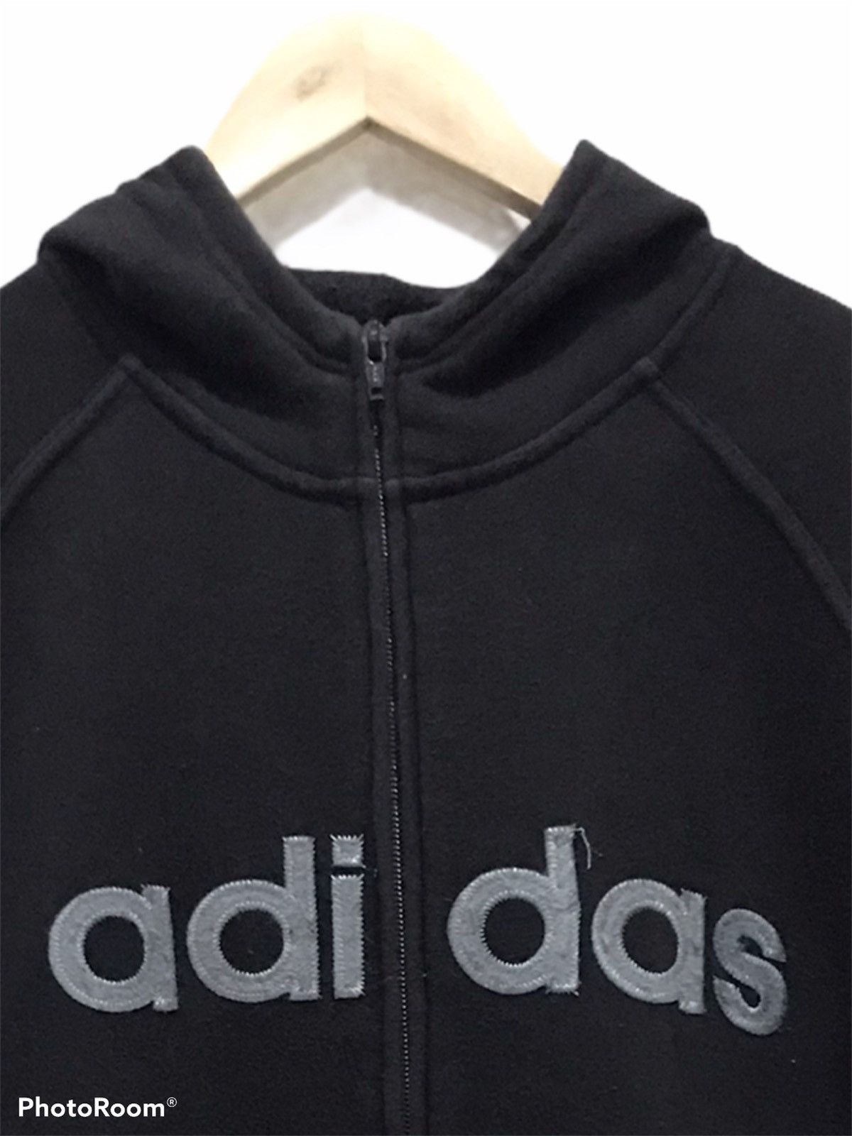 Adidas Adidas spell out zipper hooded Sweatshirt Size US L / EU 52-54 / 3 - 2 Thumbnail