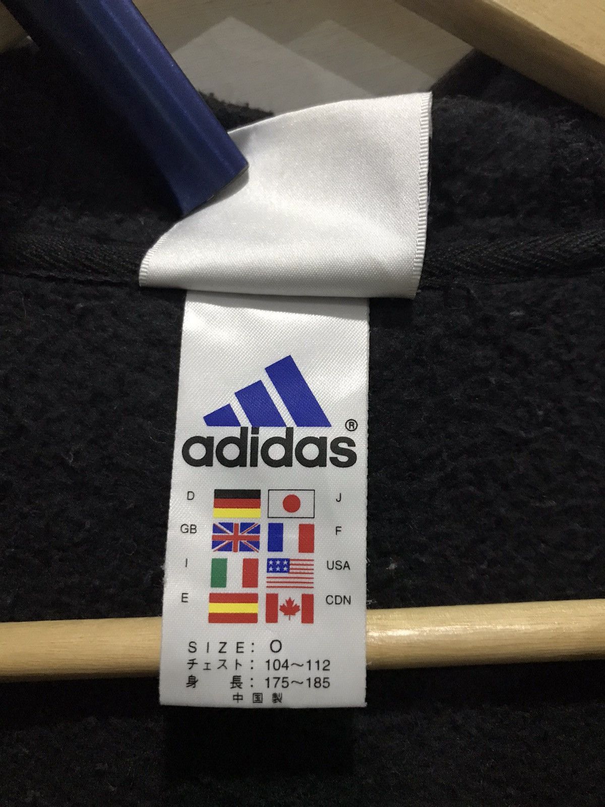 Adidas Adidas spell out zipper hooded Sweatshirt Size US L / EU 52-54 / 3 - 10 Thumbnail