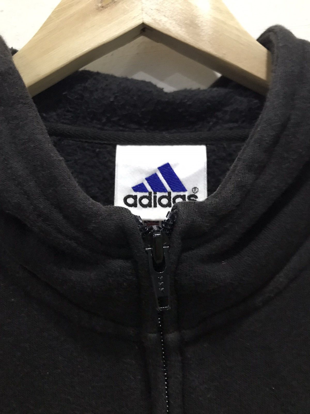 Adidas Adidas spell out zipper hooded Sweatshirt Size US L / EU 52-54 / 3 - 8 Thumbnail