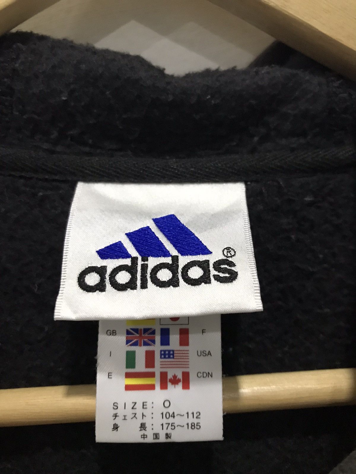 Adidas Adidas spell out zipper hooded Sweatshirt Size US L / EU 52-54 / 3 - 9 Thumbnail