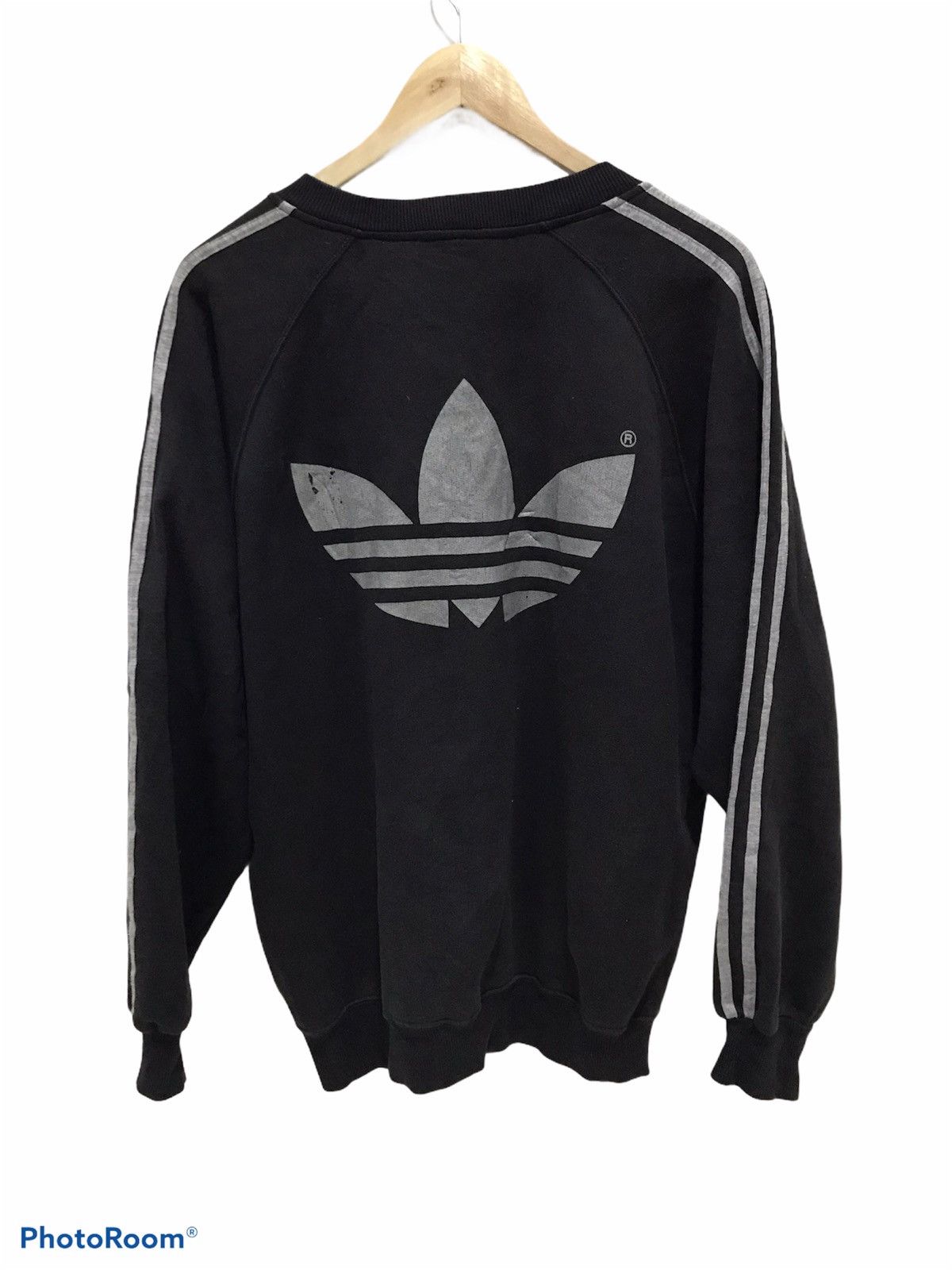 Adidas big logo trefoil crewneck sweatshirt