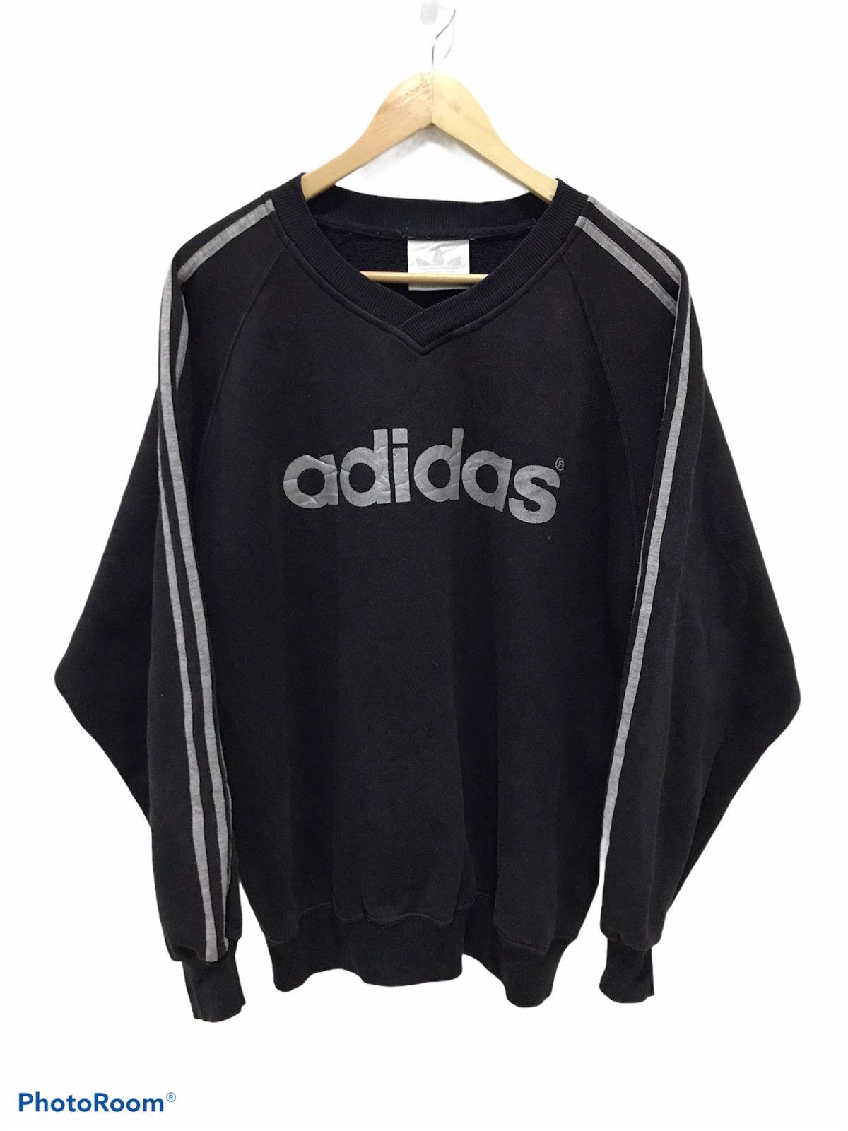 Adidas Adidas big logo trefoil crewneck sweatshirt Size US L / EU 52-54 / 3 - 2 Thumbnail