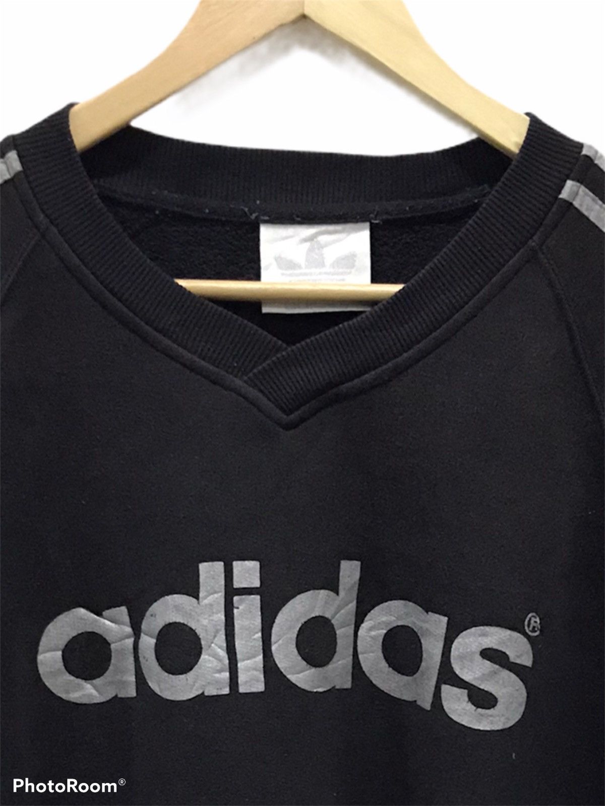 Adidas Adidas big logo trefoil crewneck sweatshirt Size US L / EU 52-54 / 3 - 4 Thumbnail
