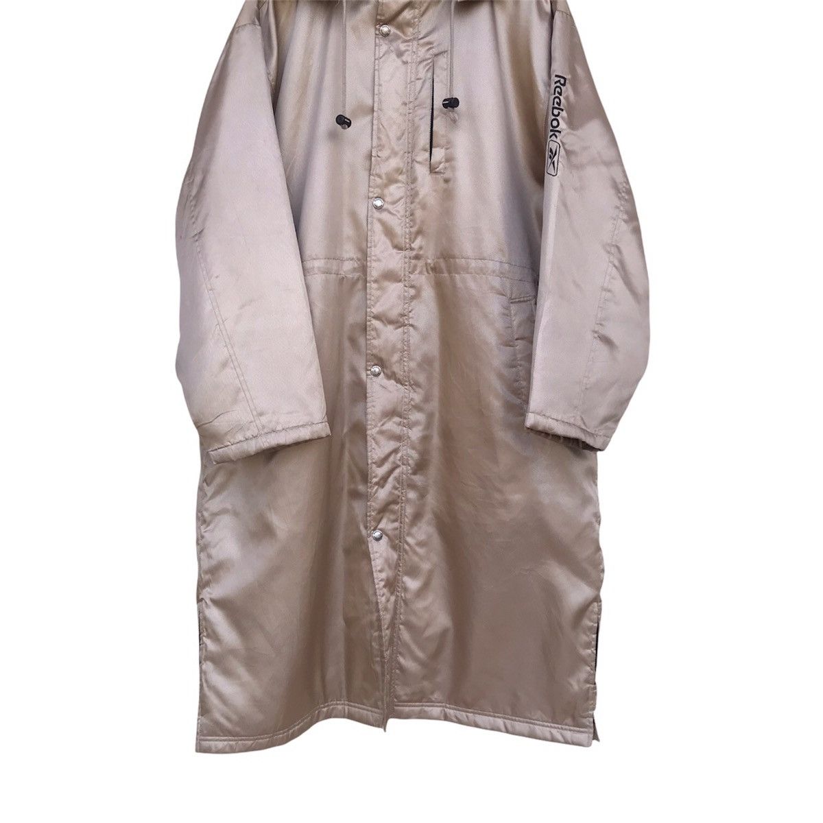 Reebok × Vintage Rare Reebok GOLD Hoodie Coach jacket sherpa lining big logo Size US M / EU 48-50 / 2 - 3 Thumbnail