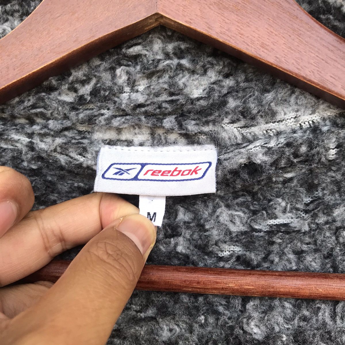 Reebok × Vintage Rare Reebok GOLD Hoodie Coach jacket sherpa lining big logo Size US M / EU 48-50 / 2 - 14 Thumbnail
