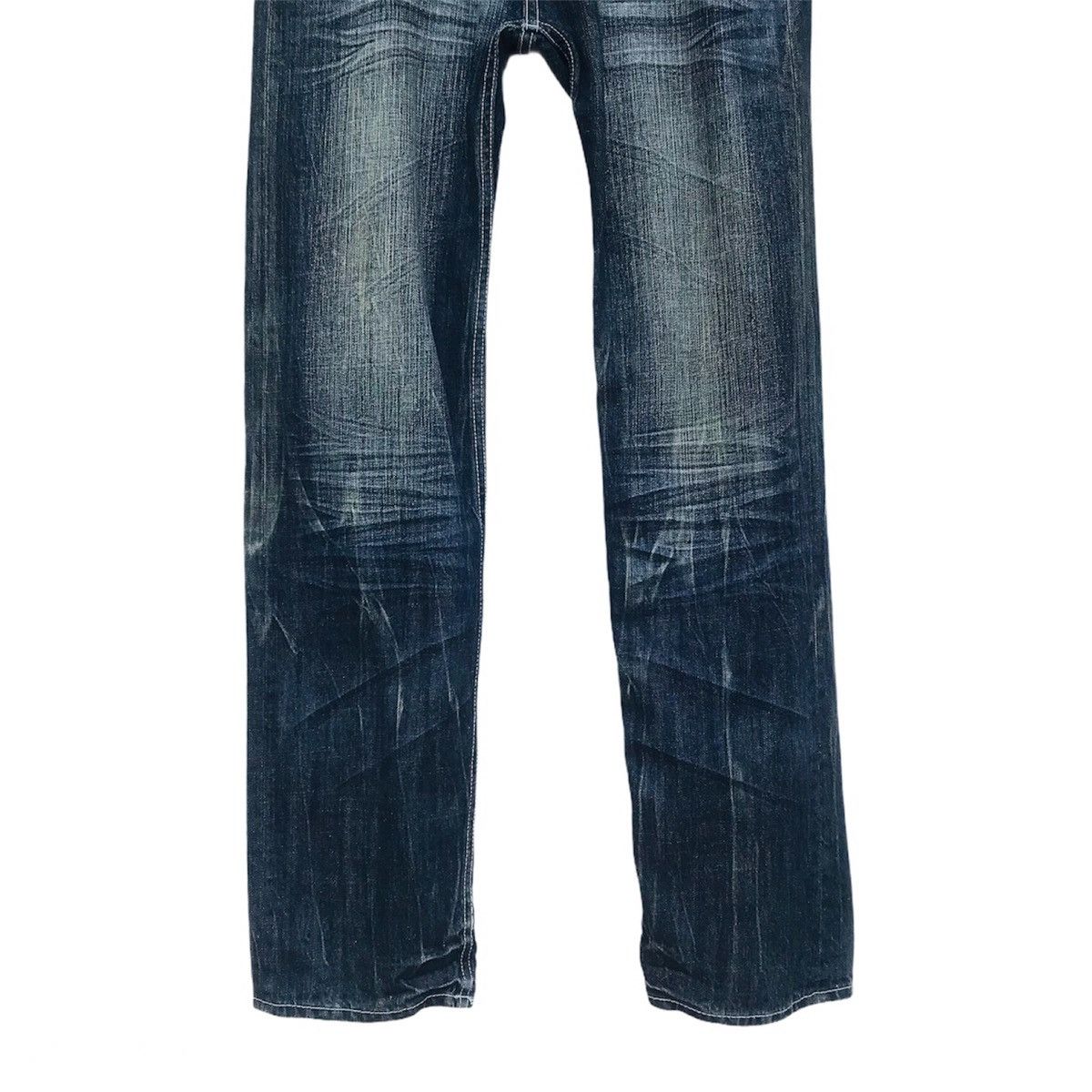 5351 POUR LES HOMMES × If Six Was Nine × Japanese Brand Origin Rivetted ball leather trim heringbone faded wash Size US 30 / EU 46 - 6 Thumbnail