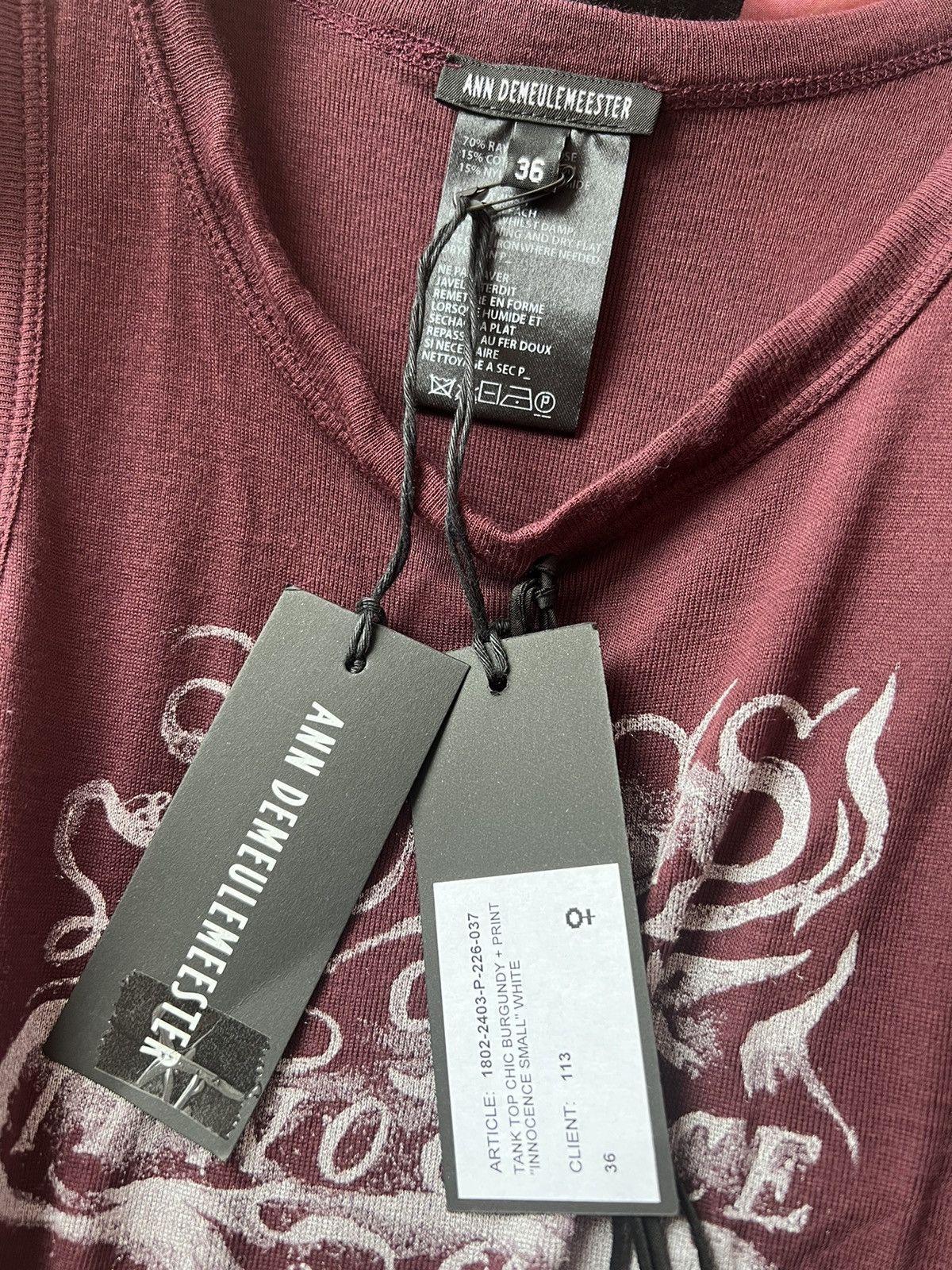 Ann Demeulemeester Songs of innocence FW18 Runway Tank Top Size XS / US 0-2 / IT 36-38 - 6 Thumbnail