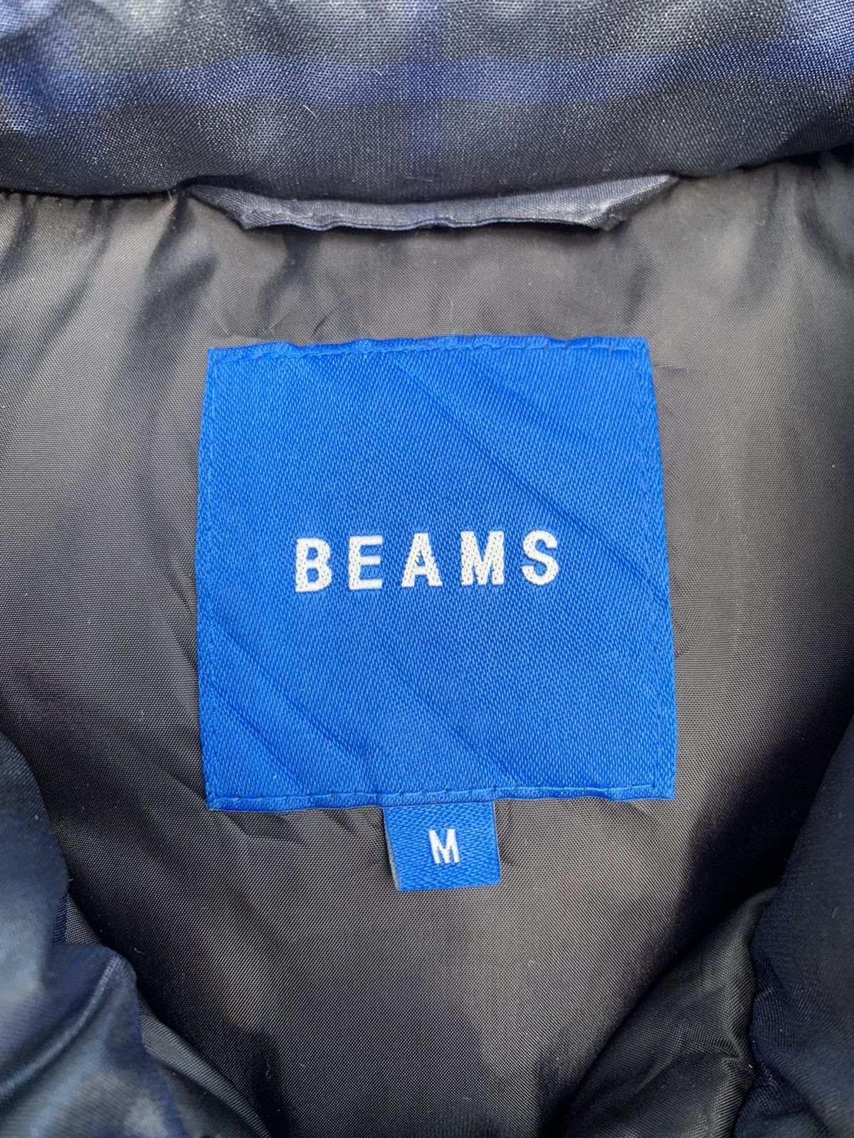 Beams Plus 👹BEAMS PLUS DOWN PUFFER BAGGY FLANNEL DESIGN JACKET Size US L / EU 52-54 / 3 - 6 Thumbnail