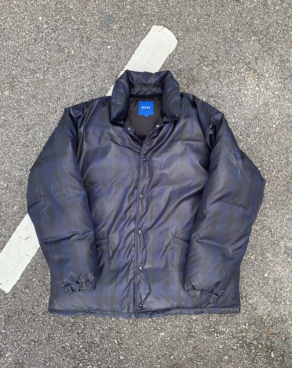 Beams Plus 👹BEAMS PLUS DOWN PUFFER BAGGY FLANNEL DESIGN JACKET Size US L / EU 52-54 / 3 - 3 Thumbnail
