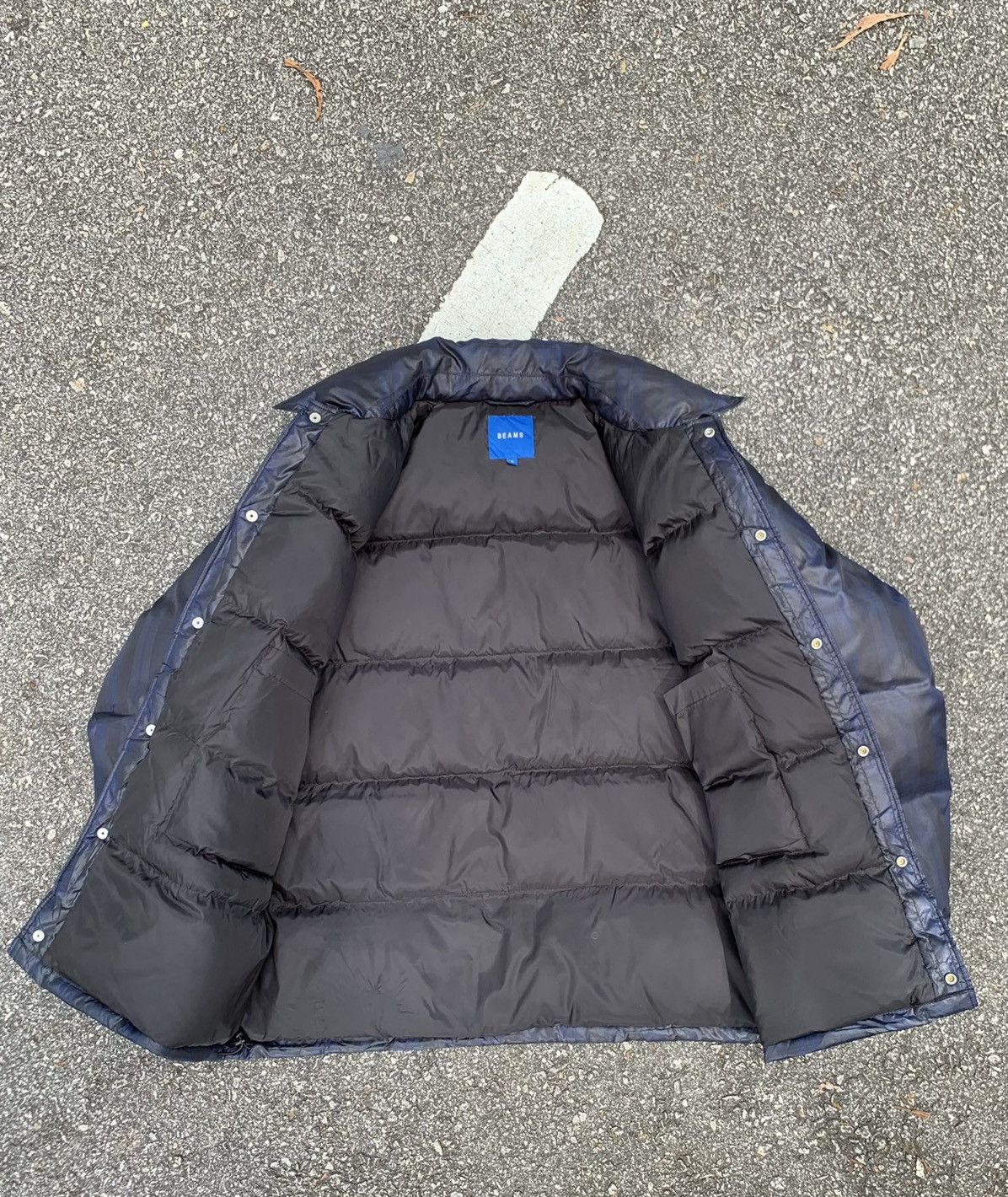 Beams Plus 👹BEAMS PLUS DOWN PUFFER BAGGY FLANNEL DESIGN JACKET Size US L / EU 52-54 / 3 - 7 Thumbnail