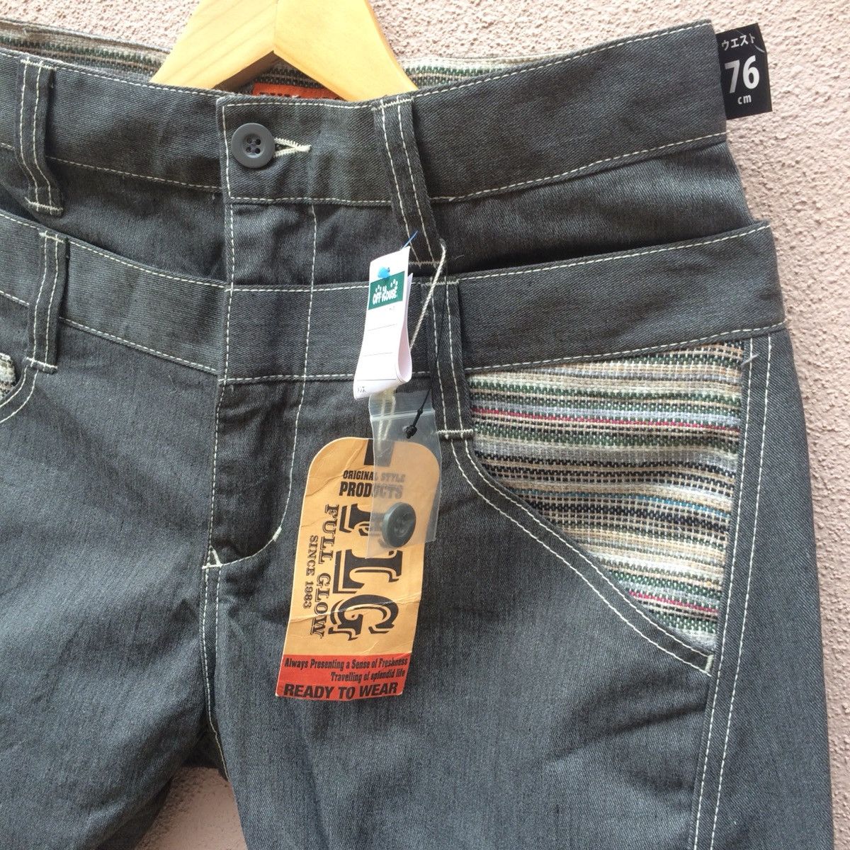 Japanese Brand FULL Glow curved leg Kapital inspired slim fit Size US 30 / EU 46 - 3 Thumbnail