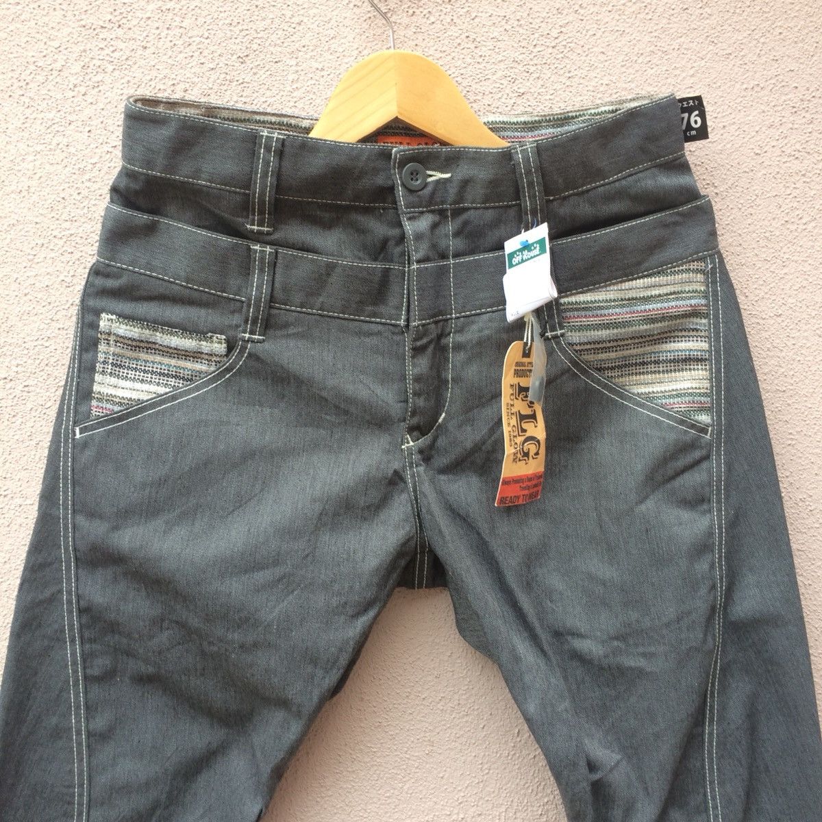 Japanese Brand FULL Glow curved leg Kapital inspired slim fit Size US 30 / EU 46 - 2 Thumbnail