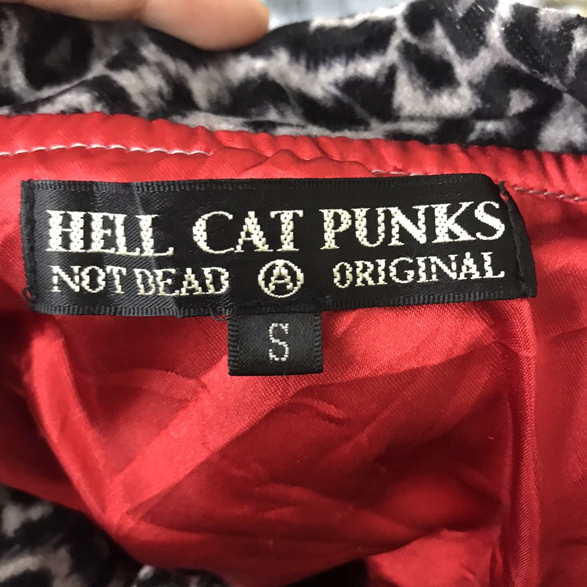 Japanese Brand HELL CAT PUNKS Punk Emo Anarchy Double Collar Leopard Jacket Size US S / EU 44-46 / 1 - 3 Thumbnail