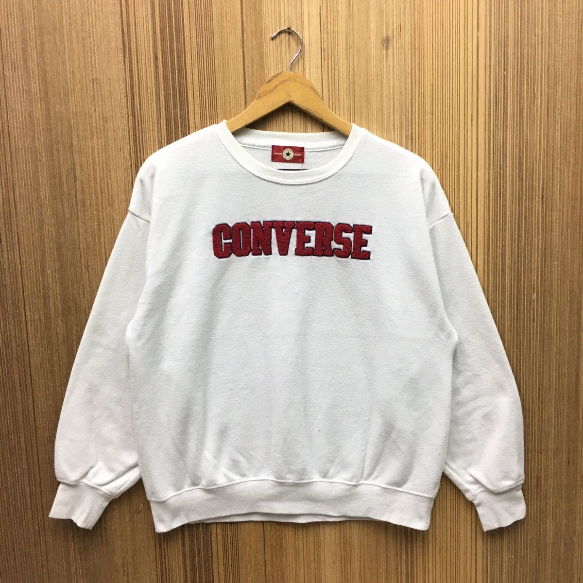 Converse × Japanese Brand × Vintage Vintage Converse Big Logo Sweatshirt Size US S / EU 44-46 / 1 - 1 Thumbnail