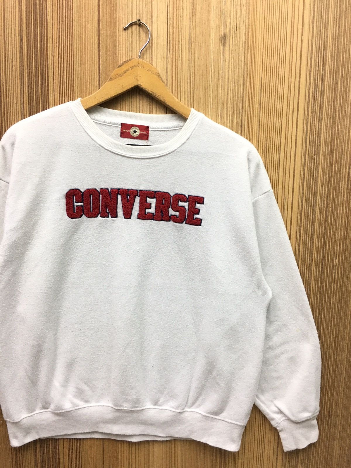 Converse × Japanese Brand × Vintage Vintage Converse Big Logo Sweatshirt Size US S / EU 44-46 / 1 - 4 Thumbnail